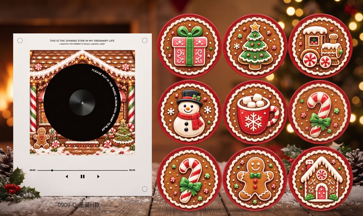Christmas NFC Music Fridge Magnet – Vinyl Record Style