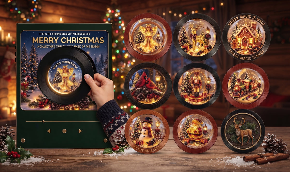 Christmas NFC Music Fridge Magnet – Vinyl Record Style