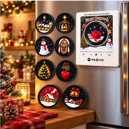 Christmas NFC Music Fridge Magnet – Vinyl Record Style