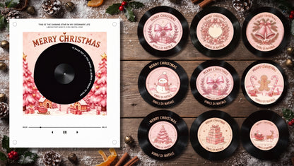 Christmas NFC Music Fridge Magnet – Vinyl Record Style