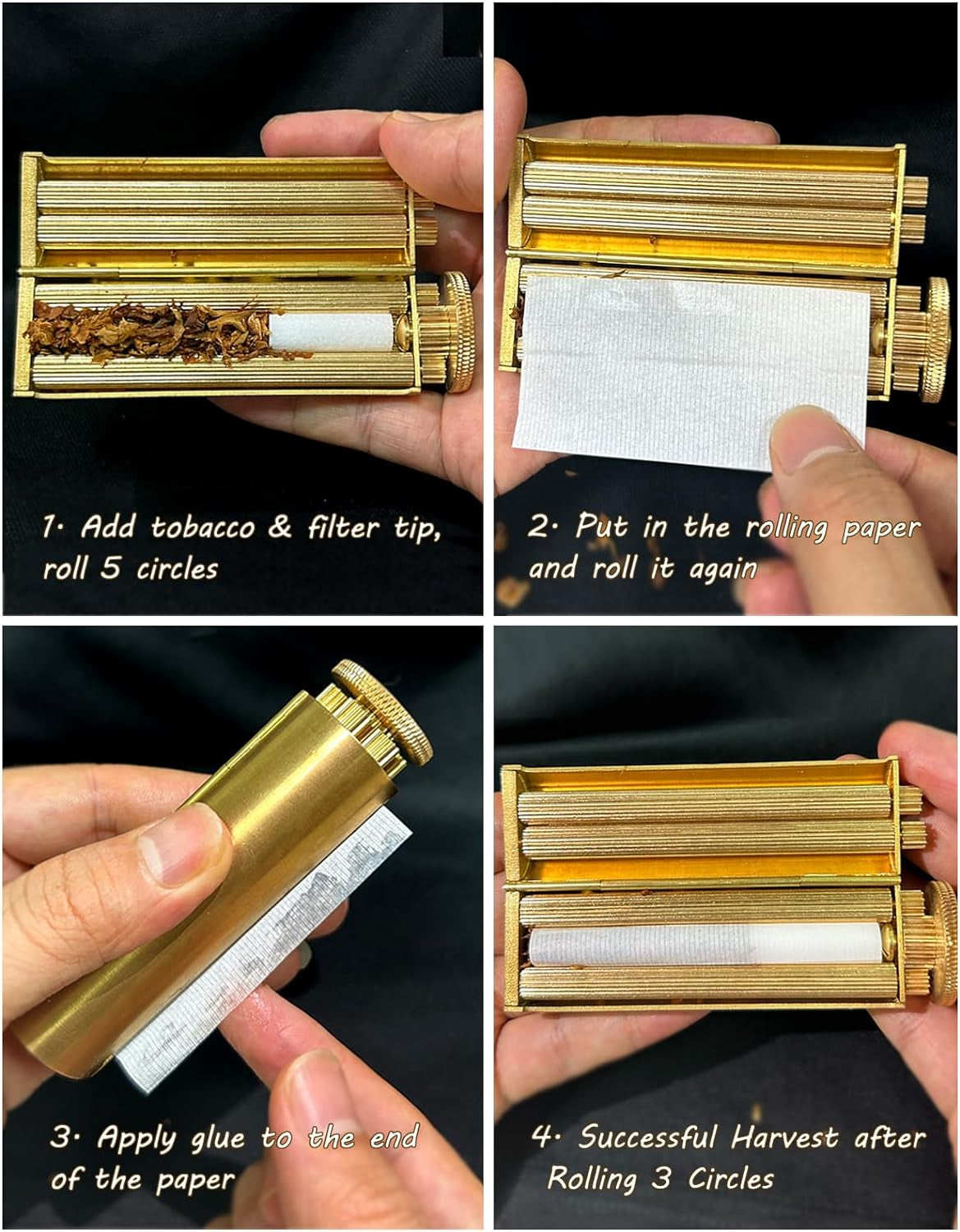 Vintage Brass Cigarette Roller