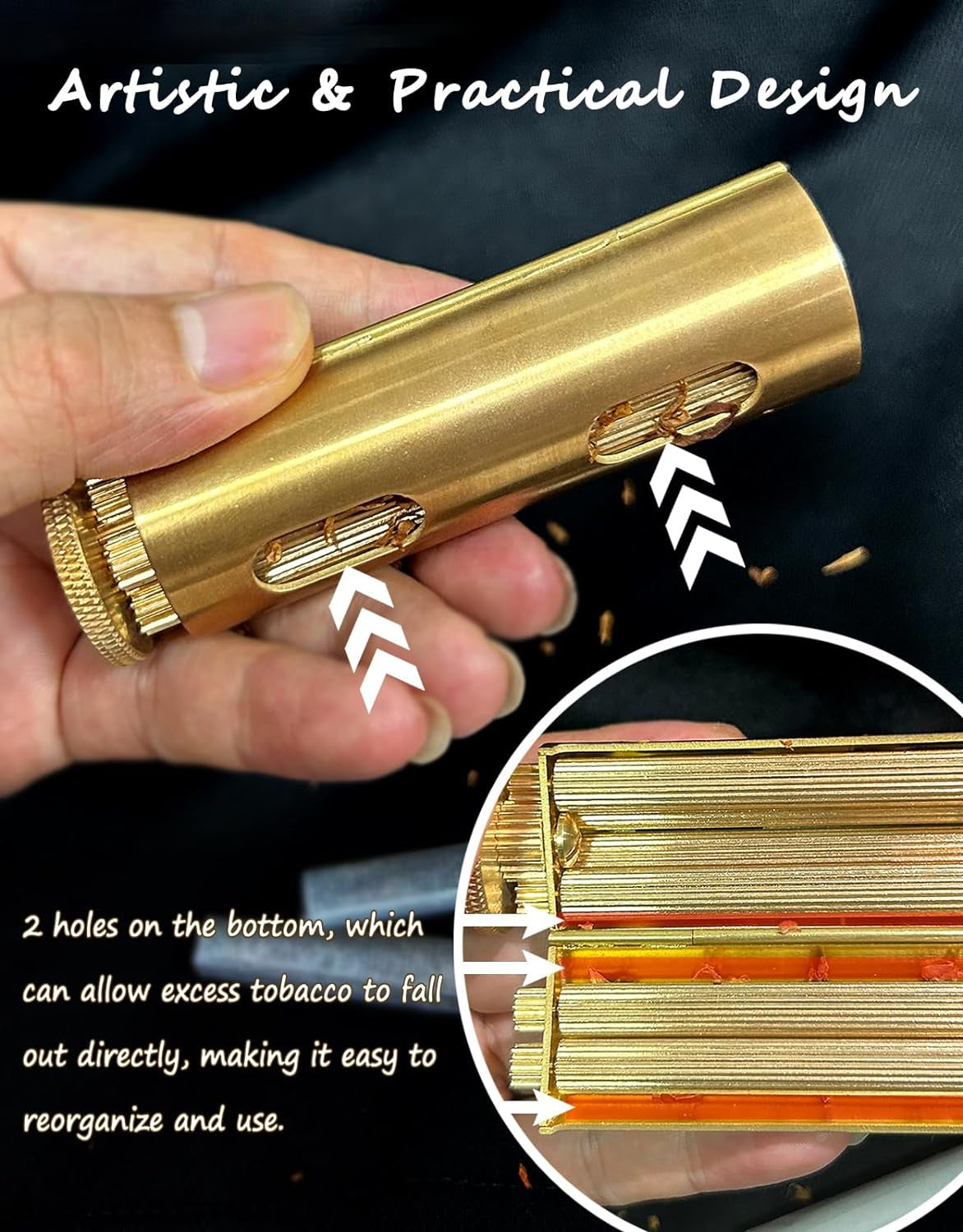 Vintage Brass Cigarette Roller